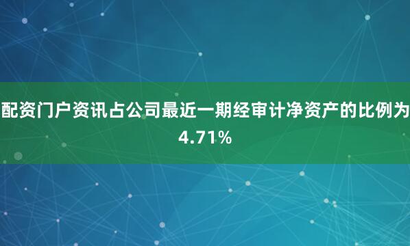 配资门户资讯占公司最近一期经审计净资产的比例为4.71%